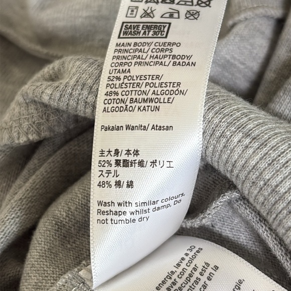 New Topshop Sweatshirt Ruffle Front Long Sleeve Crewneck Size 6 - Picture 11 of 11